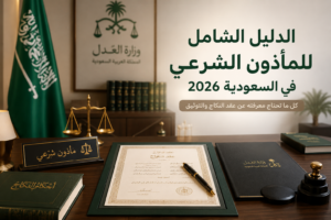 الدليل الشامل للمأذون الشرعي في السعودية 2026 | كل ما تحتاج معرفته عن عقد النكاح والتوثيق