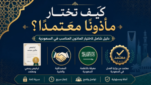 كيف تختار مأذونًا شرعياً معتمدًا؟ دليل شامل لاختيار المأذون المناسب في السعودية