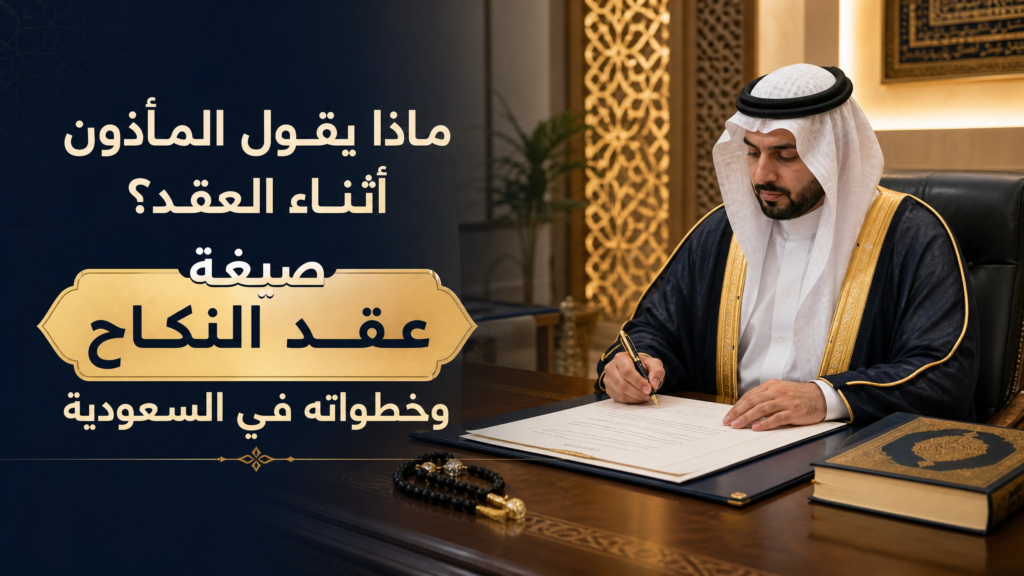 ماذا يقول المأذون أثناء العقد