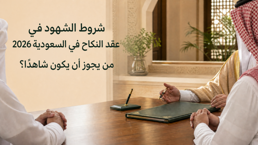 شروط الشهود في عقد النكاح