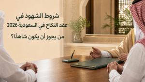 شروط الشهود في عقد النكاح في السعودية 2026 | من يجوز أن يكون شاهدًا؟