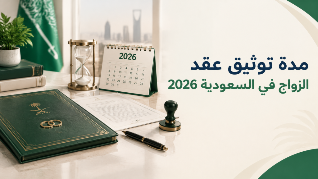 مدة توثيق عقد الزواج