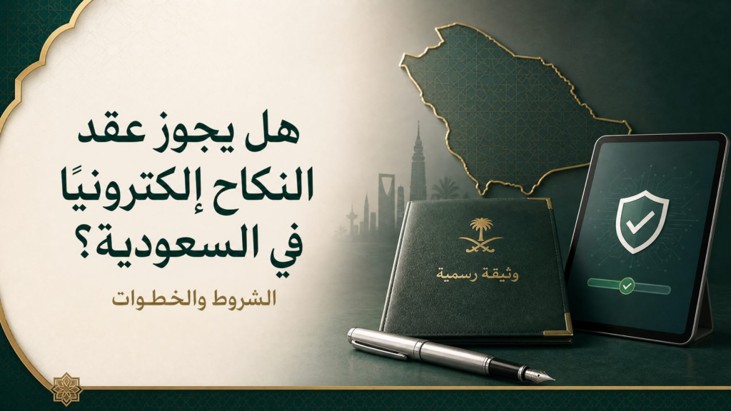 هل يجوز عقد النكاح إلكترونيًا في السعودية