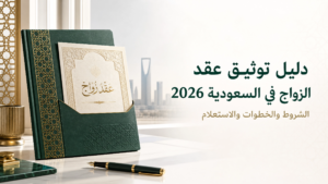 دليل توثيق عقد الزواج في السعودية 2026: الشروط والخطوات والاستعلام