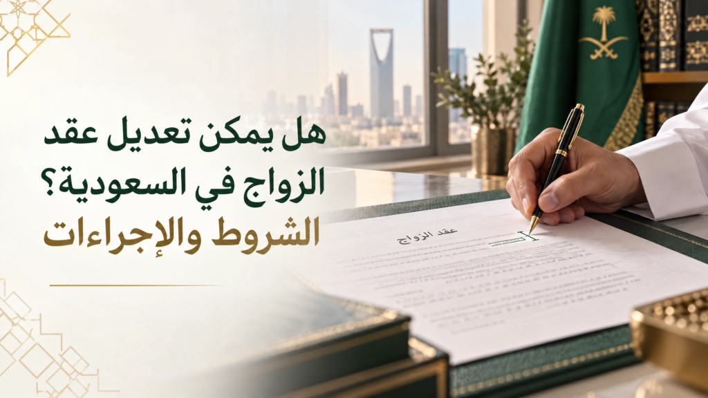 تعديل عقد الزواج