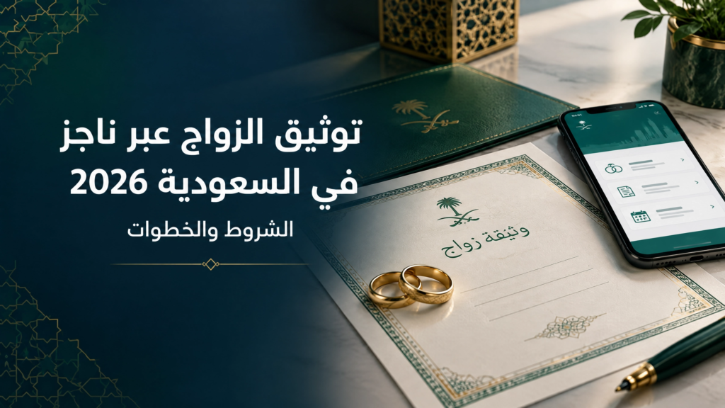 توثيق عقد الزواج عبر ناجز