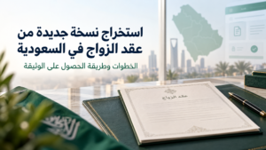 استخراج نسخة جديدة من عقد الزواج في السعودية | الخطوات وطريقة الحصول على الوثيقة