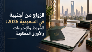 الزواج من أجنبية في السعودية 2026: الشروط والإجراءات والأوراق المطلوبة